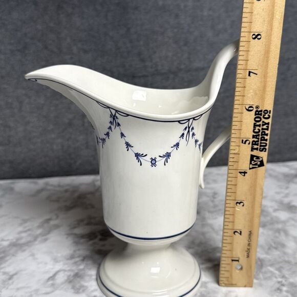 Villeroy & Boch Vieux Septfontaines 14 oz Water/Coffee Carafe Pitcher Blue White - Picture 8 of 8